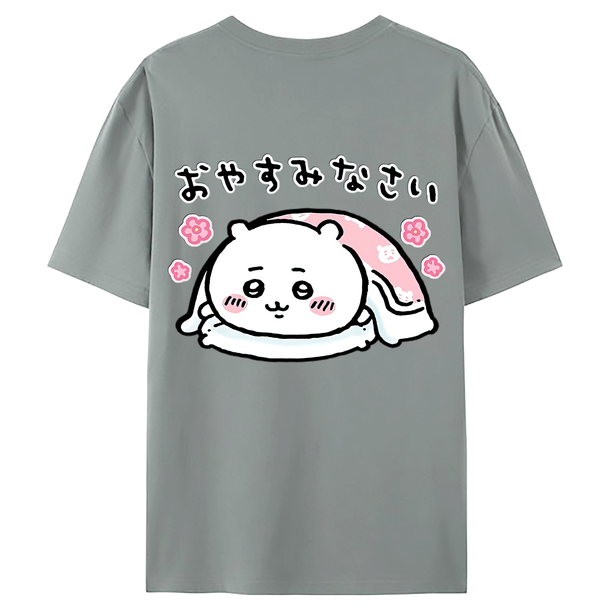 （画像用） ちいかわ ちいかわ Chii-kawa chiikawa 綿100％ メンズ半袖Tシャツ（バックプリント） 通気性
